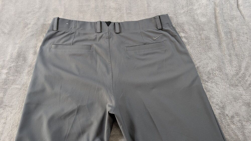 Nike Dri Fit Flex Golf Pants Mens 36x32 Gray Stretch Performance Casual - Picture 3 of 13